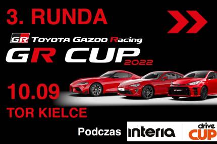 Informacje i zapisy do 3. rundy TOYOTA GR CUP - 10.09.2022 Tor Kielce